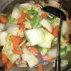 白菜と鶏肉の八宝菜風